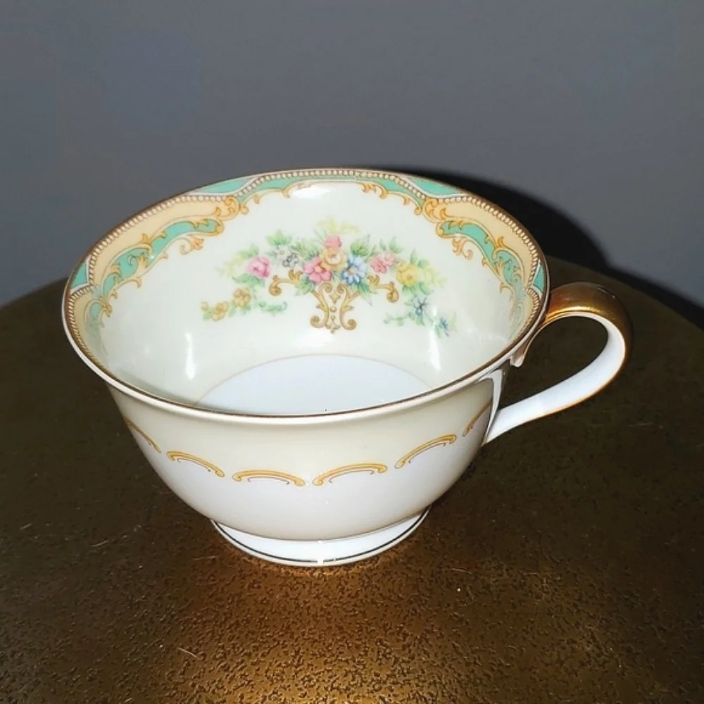 Vtg Noritake Joan 584 Teacup and Saucer Set
